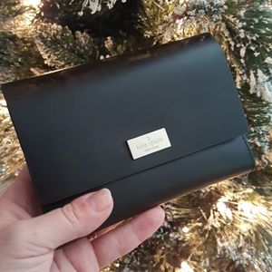 Kate spade black +hot pink wallet